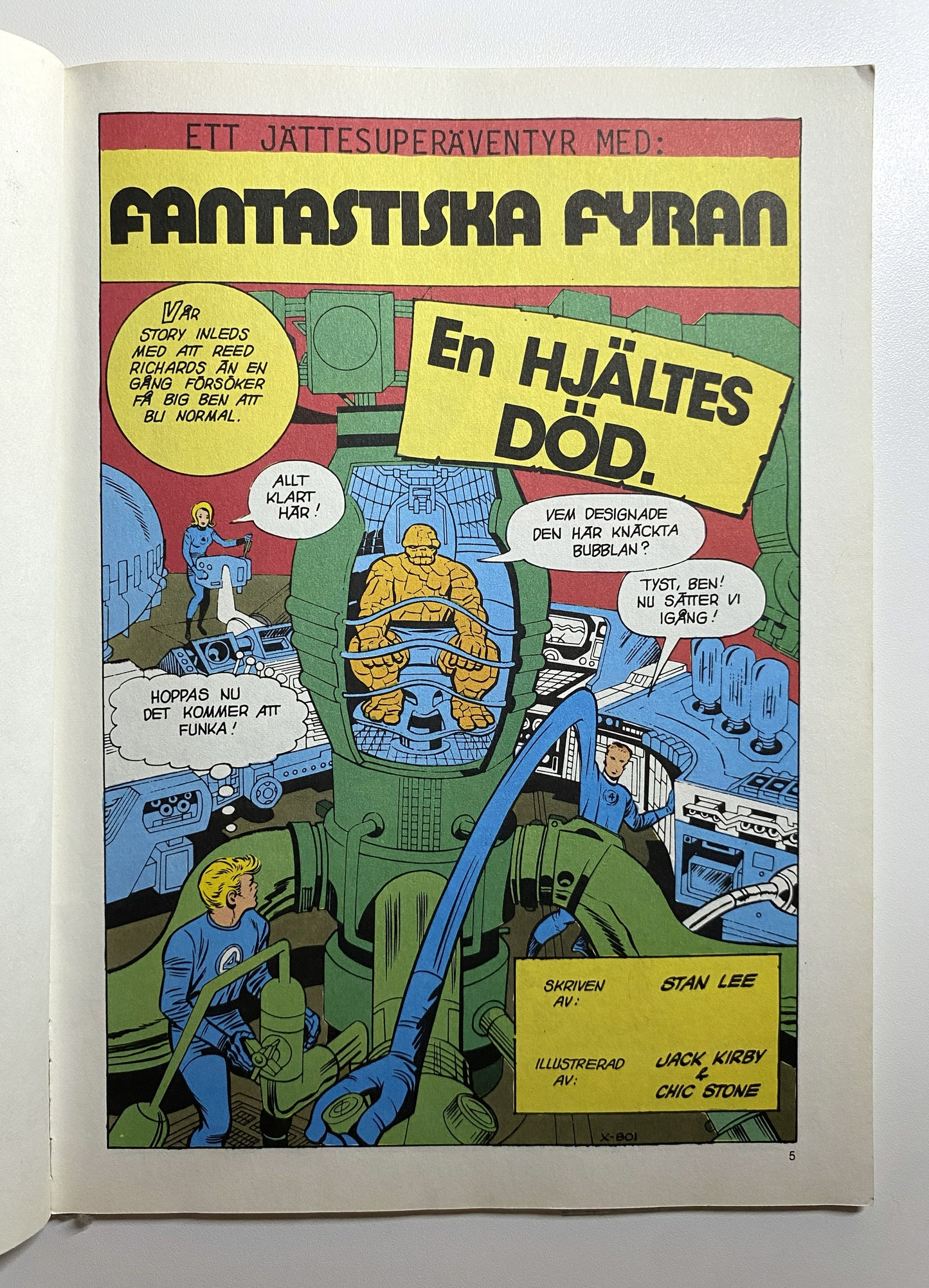 Fantastiska Fyran – Superseriealbum 1 (The Fantastic Four – Super Comic Album #1)