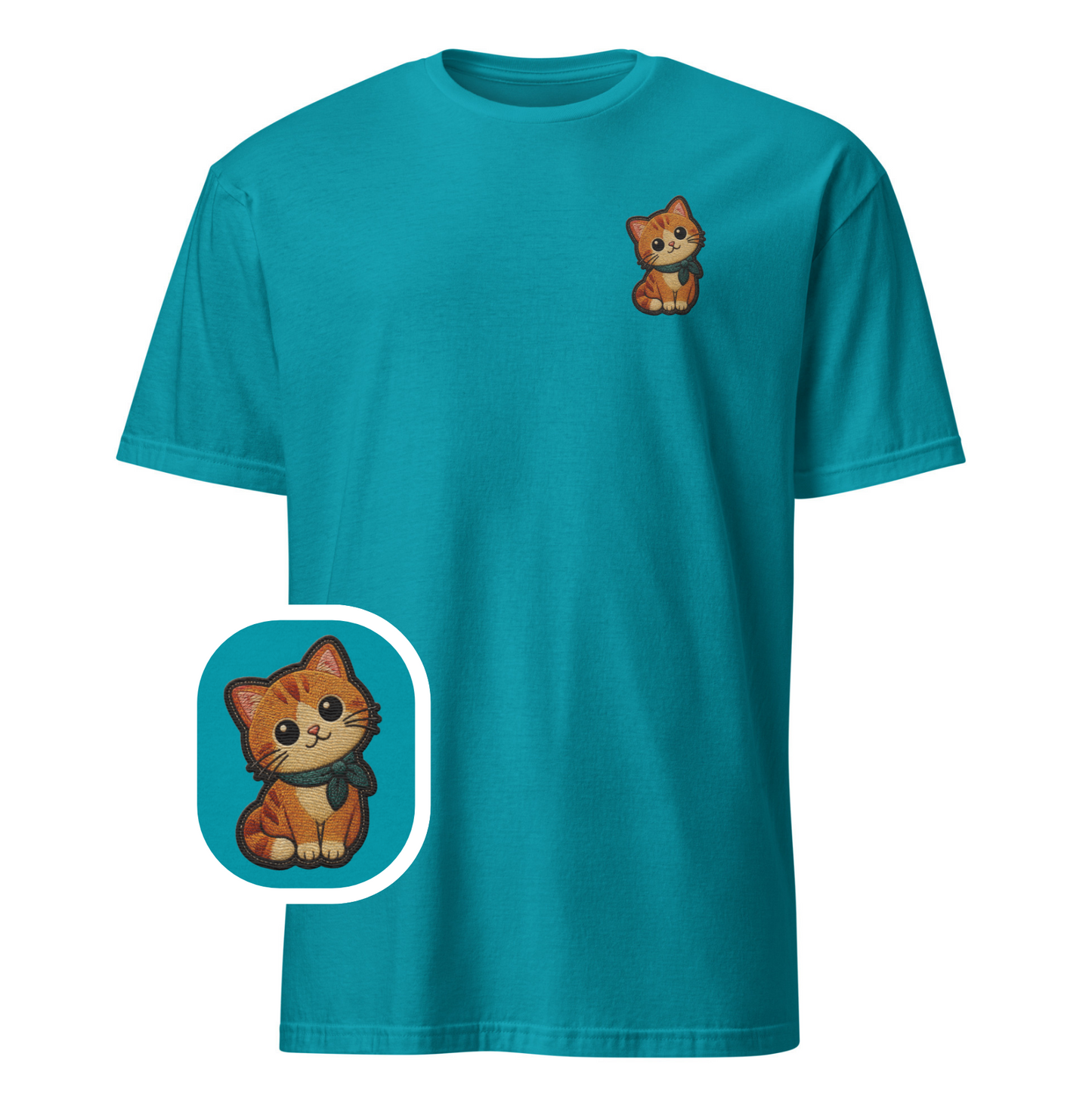 Cutie cat eyes - Embroidered T-Shirt