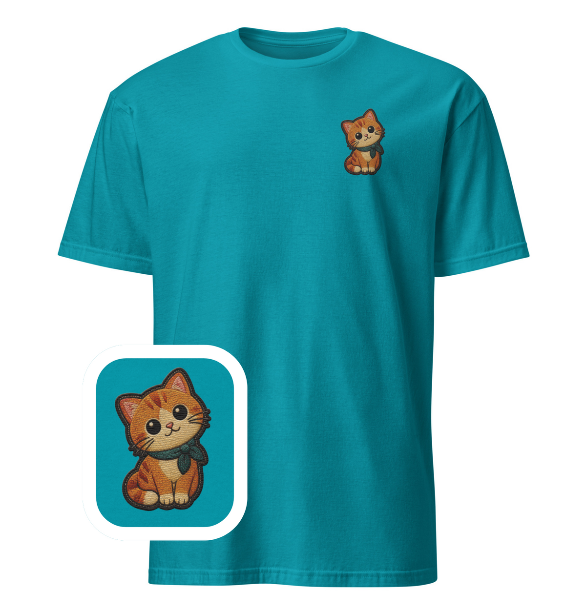 Cutie cat eyes - Embroidered T-Shirt