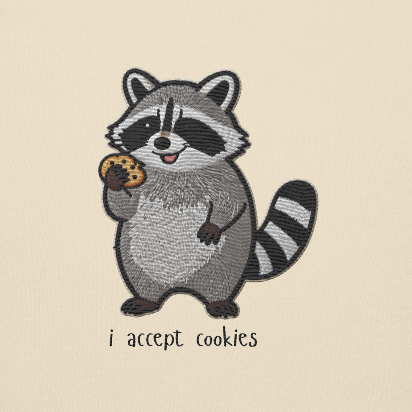 I Accept Cookies - embroidered sweatshirt
