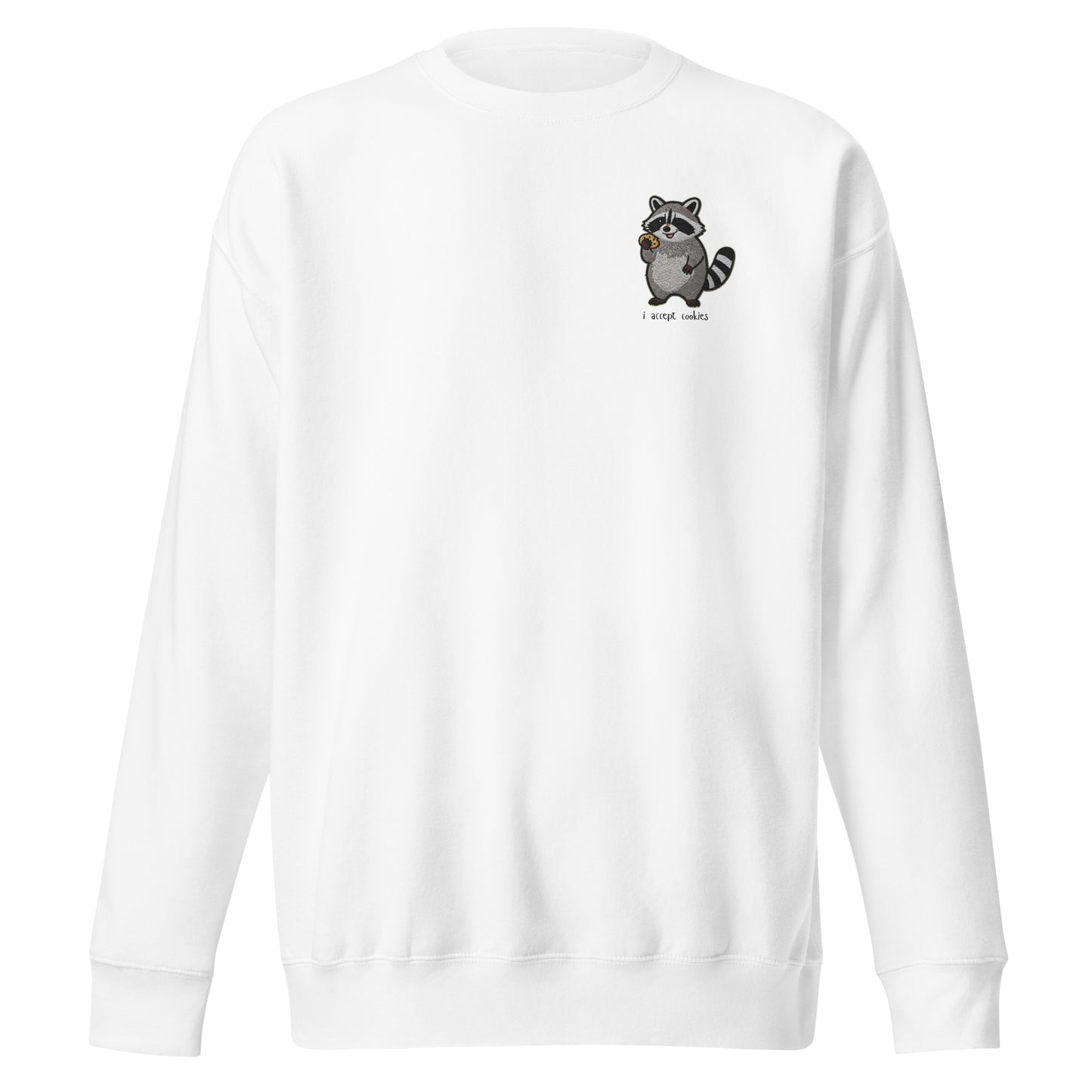 I Accept Cookies - embroidered sweatshirt